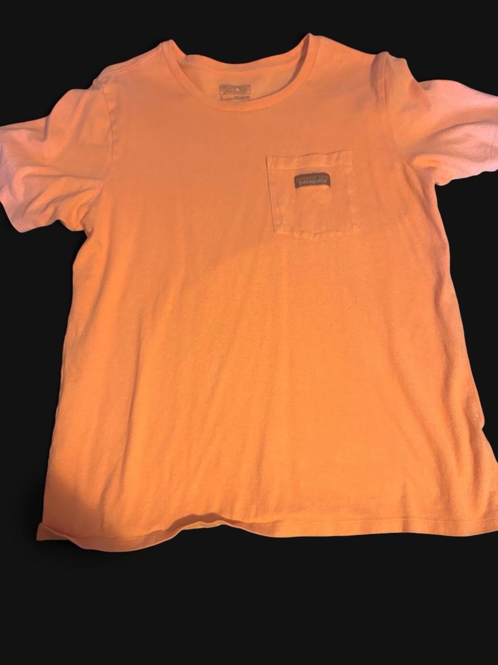 Patagonia Coral-Orange Short Sleeve Pocket Tee
